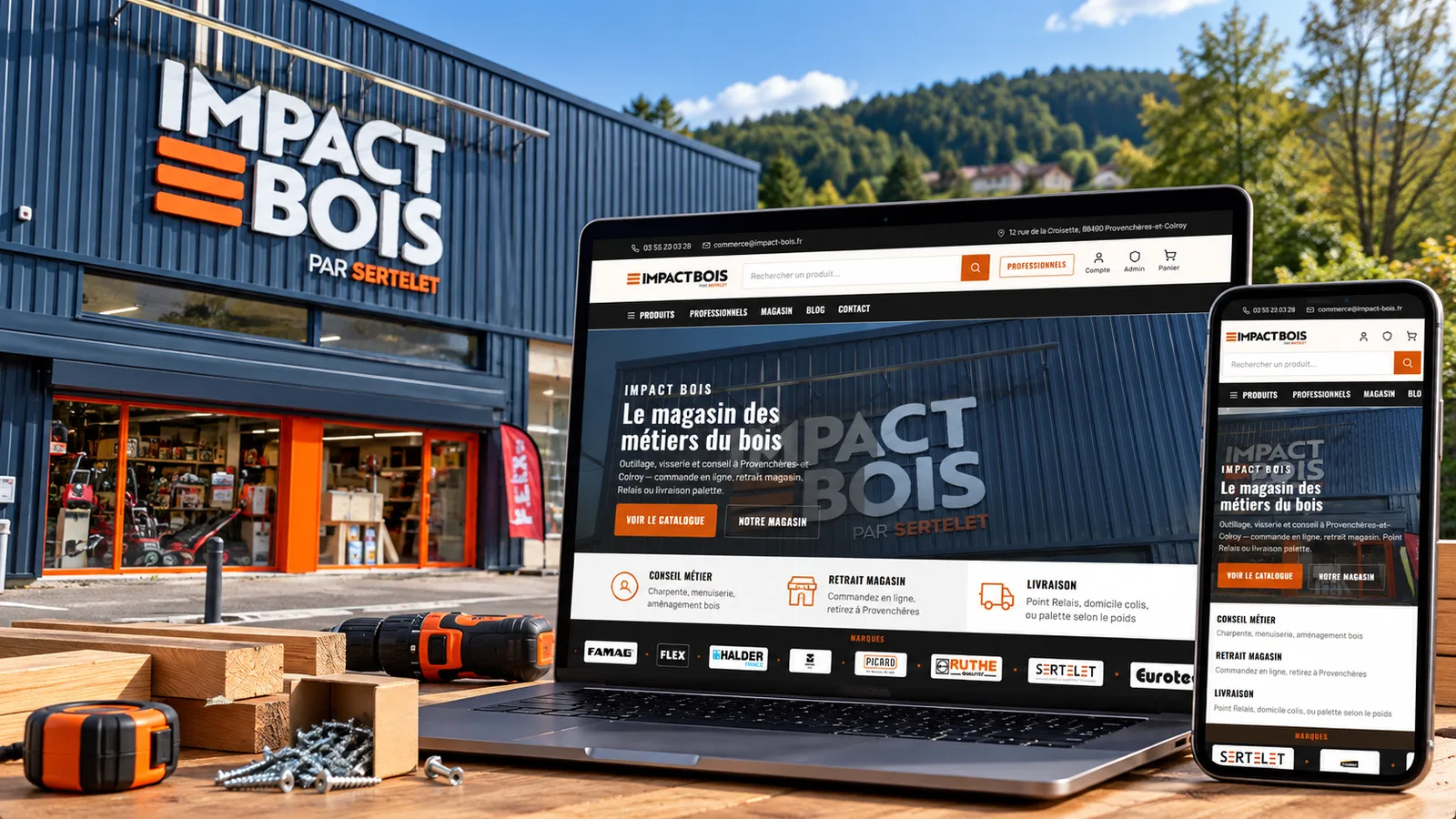 Impact Bois lance son nouveau site e-commerce dans les Vosges