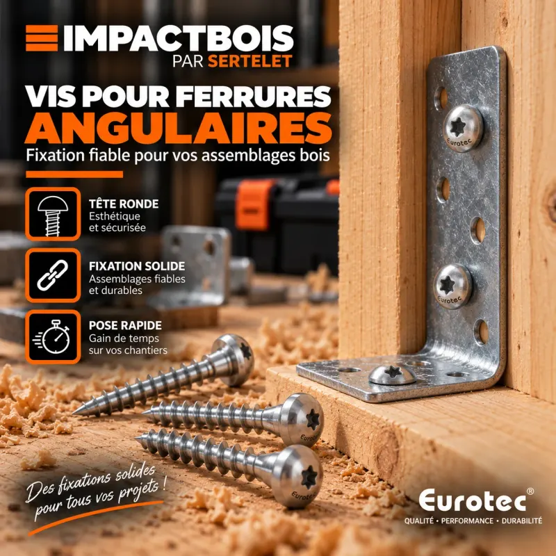 Vis pour ferrures angulaires