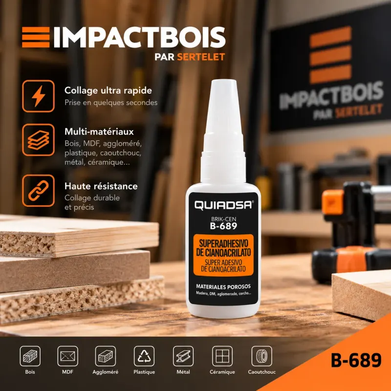 Colle cyanoacrylate - Prise rapide
