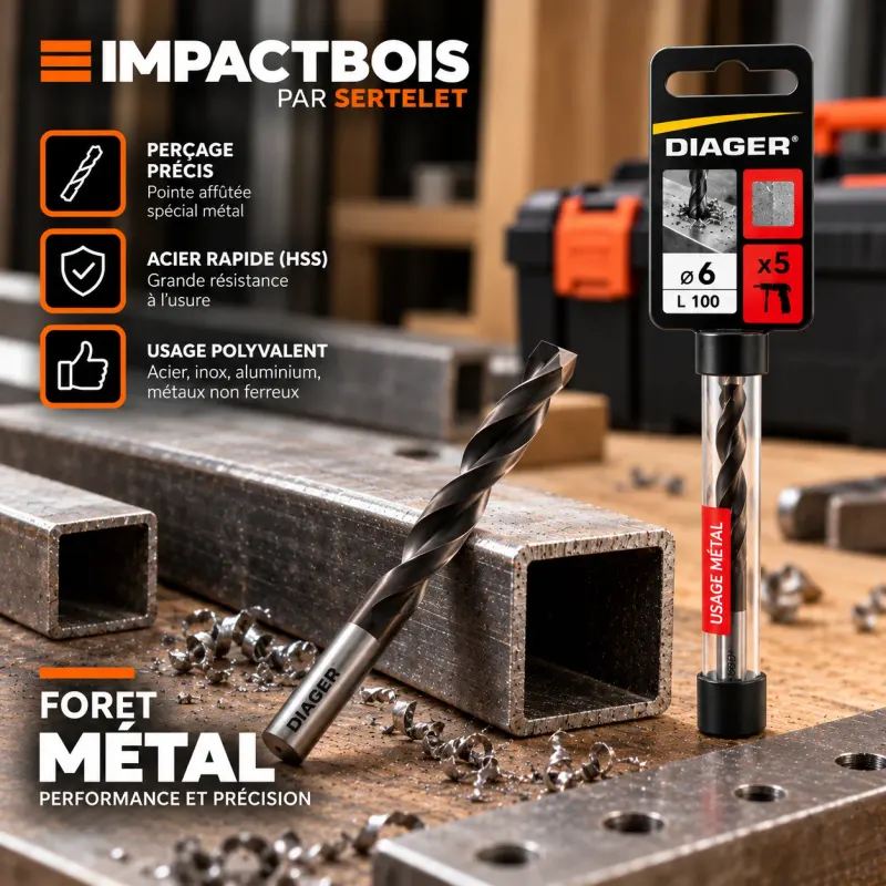 Foret métaux HSS G