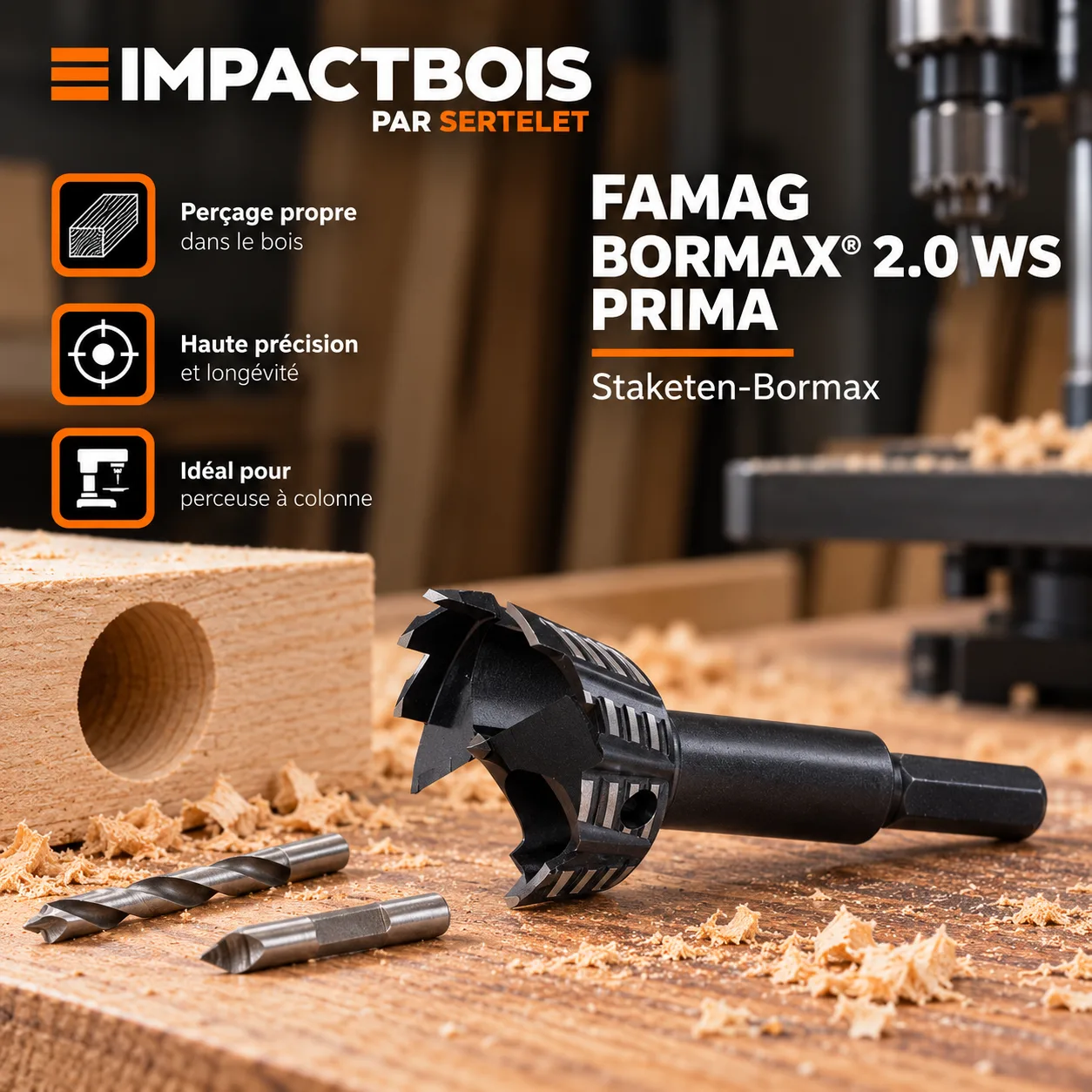 Famag Bormax® 2.0 WS prima, perceuse à colonne